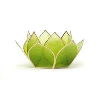 View Peridot Mini Gemstone Lotus Tea Light Candle Holder