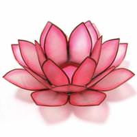 OM Gallery Flamingo Paradise Lotus Tea Light Candle Holder