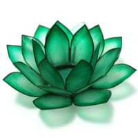 View Rain Forest Paradise Lotus Tea Light Candle Holder