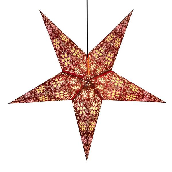 24" Garden Paper Star Light