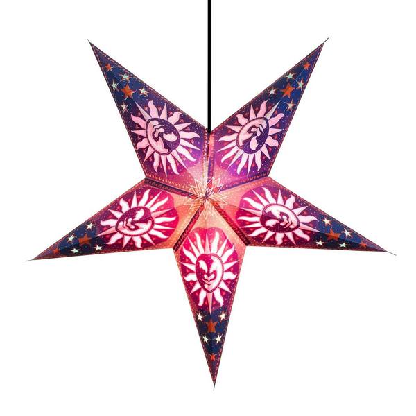 24" Purple Heaven Paper Star Light