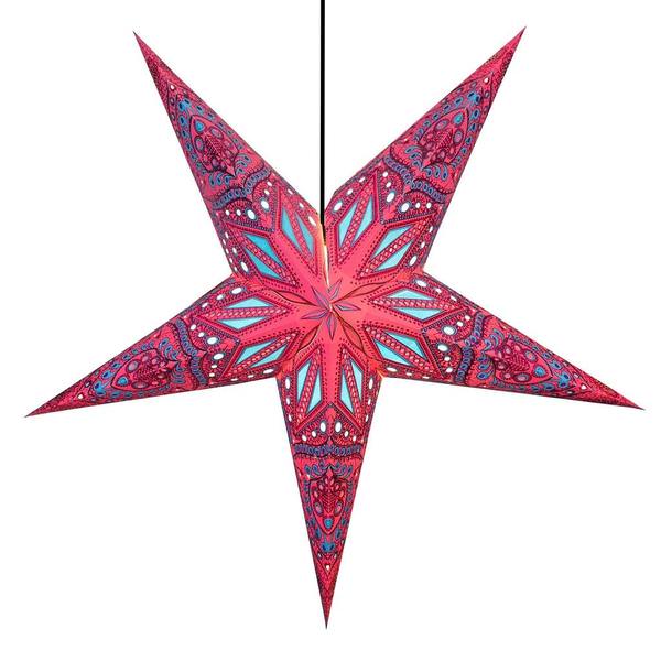 24" Fuchsia Dreams Paper Star Light
