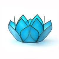 View Cool Water Paradise Mini Lotus Tea Light Candle Holder