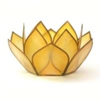 OM Gallery Sunshine Paradise Mini Lotus Tea Light Candle Holder