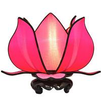 OM Gallery 12" Pink Baby Blooming Lotus Lamp