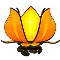 OM Gallery 12" Gold Baby Blooming Lotus Lamp