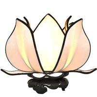 OM Gallery 12" White Baby Blooming Lotus Lamp