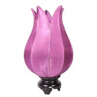 OM Gallery 16" Purple Baby Flowering Lotus Lamp