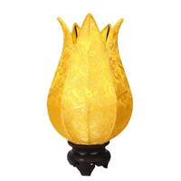 OM Gallery 16" Gold Baby Flowering Lotus Lamp