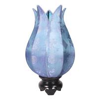 OM Gallery 16" Aqua Baby Flowering Lotus Lamp
