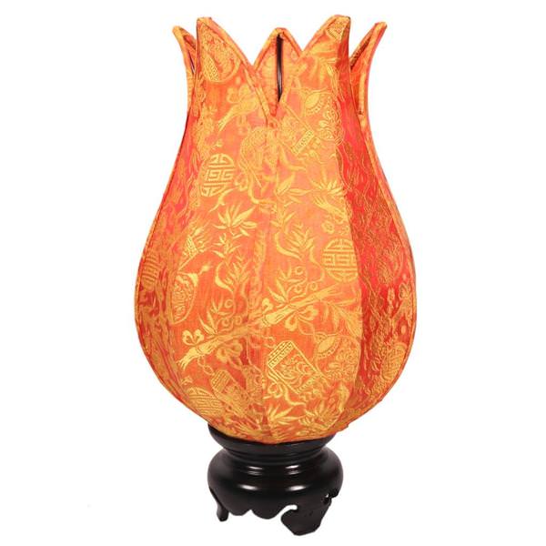 16" Citrus Baby Flowering Lotus Lamp