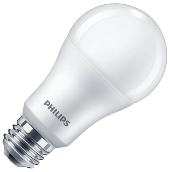 14 watt 120 volt A19 Medium Screw Base 2,200K-2,700K Warm White CCT Selectable White Frosted Dimmable LED