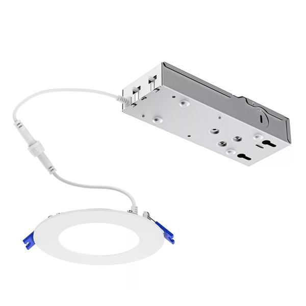 5"-6" Selectable watt 120/277 volt CCT Selectable White White AirSeal Flush Mount Round Dimmable LED