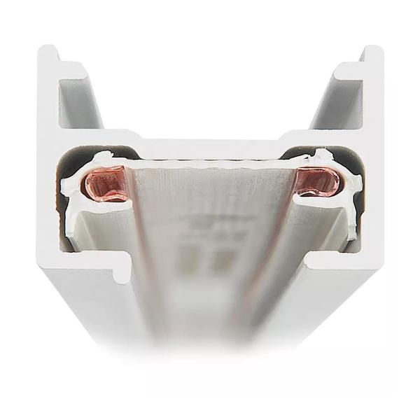 2' Track w/Dead End Matte White 1 Circuit Basic Track