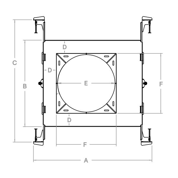 4" Round / Square Non IC with Flex Light Engine Mounting Frame