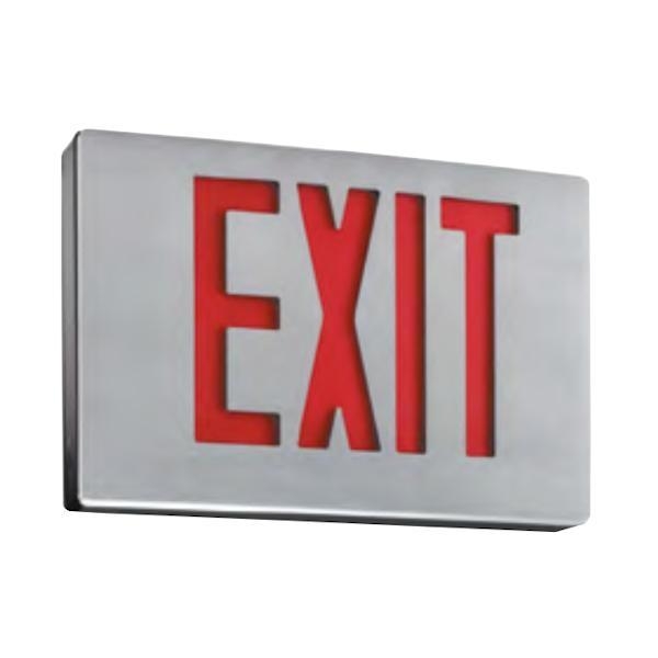 LED AC Only White & Red Single Face Exit Light