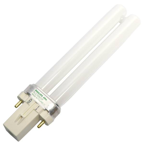 7 watt 120 volt PL-S 2-Pin Base 2700K Warm White CFL