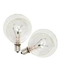Philips 60 watt 120 volt G16.5 Candelabra Screw Base Long Life Clear (2 pack)