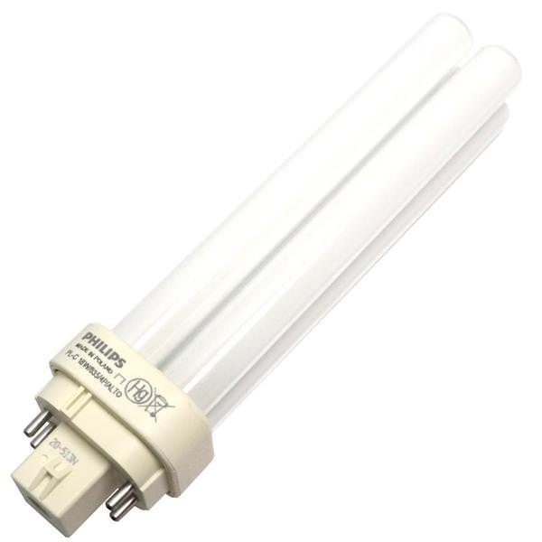 14 watt PL-C 4-Pin Base 3500K Natural White Dimmable CFL