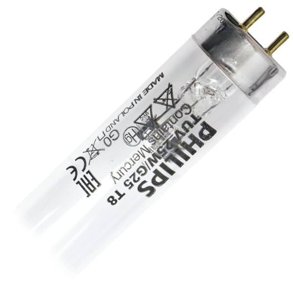 25 watt 18" T8 Bi-Pin Base Clear Germicidal