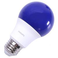 View 8 watt 120 volt A19 Medium Screw Base Non-Dimmable Blue LED