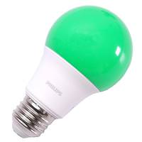 View 8 watt 120 volt A19 Medium Screw Base Non-Dimmable Green LED