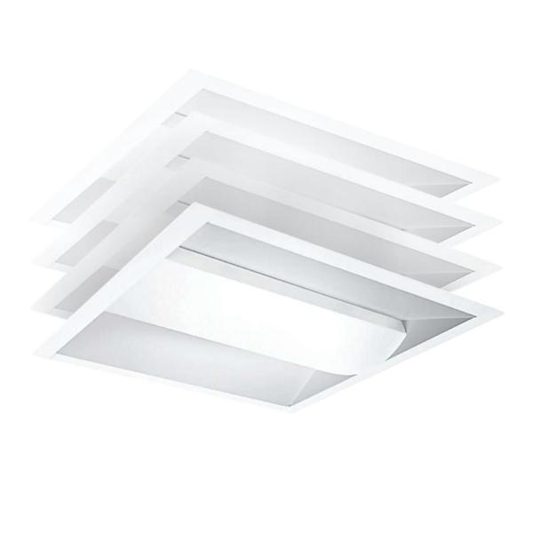 2' x 2' 16 watt 120/277 volt 5000K Daylight LED Troffer Fixture (4 Pack)