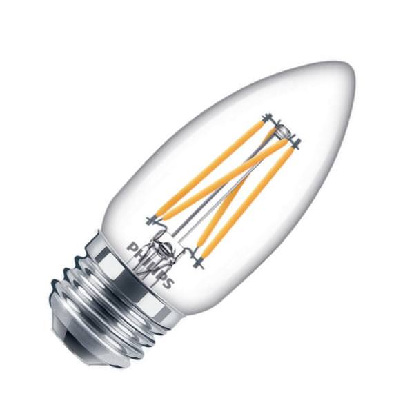 5.5 watt 120 volt B11 Medium Screw Base Warm Dimming LED