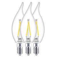 Philips 3.5 watt 120 volt BA11 Candelabra Screw Base 5000K Daylight LED (3 Pack)