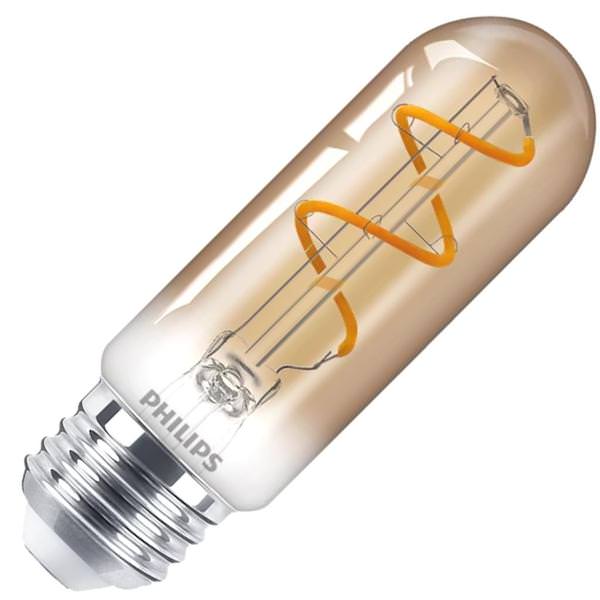 3.5 watt 120 volt T10 Medium Screw Base 2000K Warm White Amber Dimmable LED