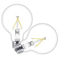 Philips 3.5 watt 120 volt G25 Medium Screw Base 5000K Daylight Dimmable LED (2 Pack)
