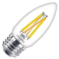 Philips 5 watt 120 volt B11 Medium Screw Base 2200K-2700K Amber Dimmable LED