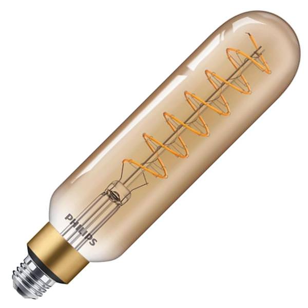 7.5 watt 120 volt T10 Medium Screw Base 2000K Warm White Amber Dimmable LED