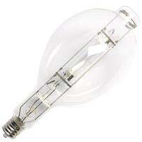 Plusrite 1000 watt BT56 Exclusionary Mogul Screw Base 4200K Cool White Clear Metal Halide