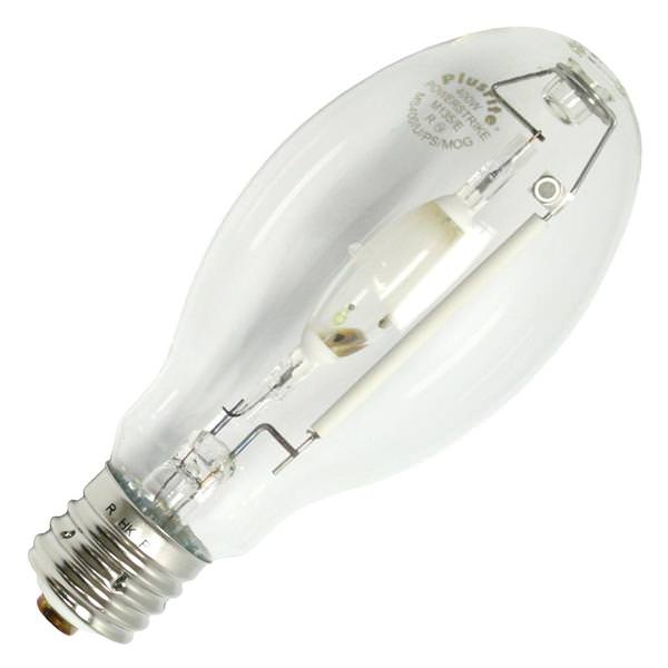 400 watt ED28 Mogul Screw Base 4000K Cool White Clear Metal Halide