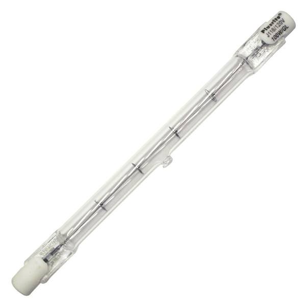 100 watt 120 volt T3 Recessed Single Contact Base 2850K Warm White Clear