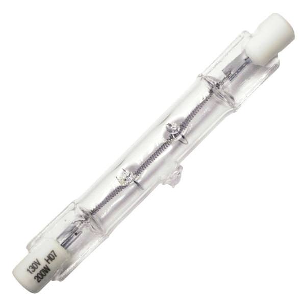 200 watt 130 volt T3 Recessed Single Contact Base 2850K Warm White Clear