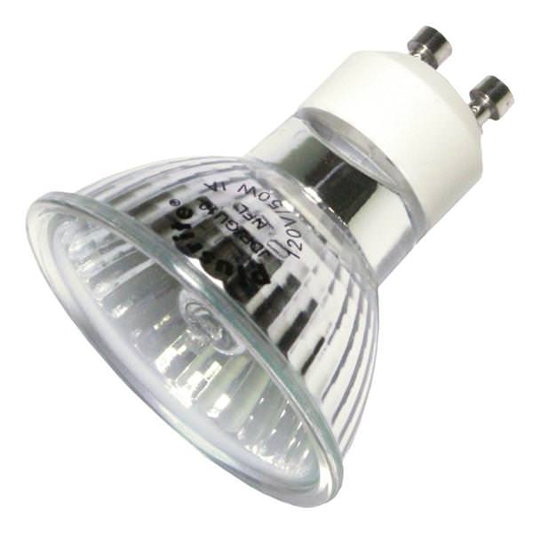 50 watt 120 volt MR16 Twist and Lock Base 3000K Natural White Narrow Flood