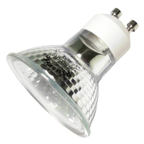 50 watt 120 volt MR16 Twist and Lock Base 3000K Natural White Wide Flood