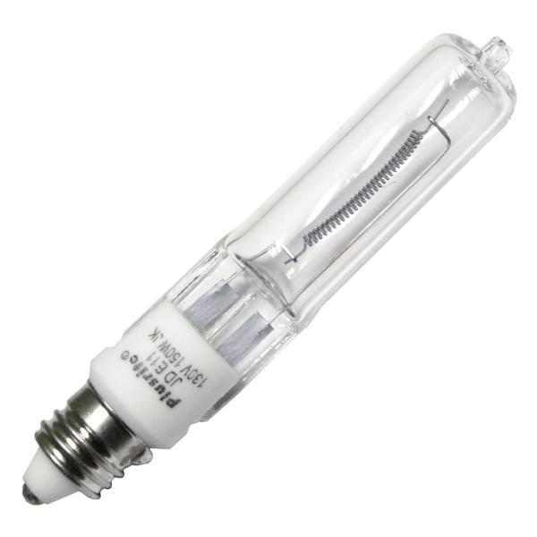 150 watt 130 volt T4 Miniature Candelabra Screw Base 2900K Warm White
