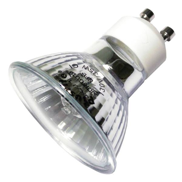 35 watt 130 volt MR16 Twist and Lock Base 3000K Natural White Narrow Flood