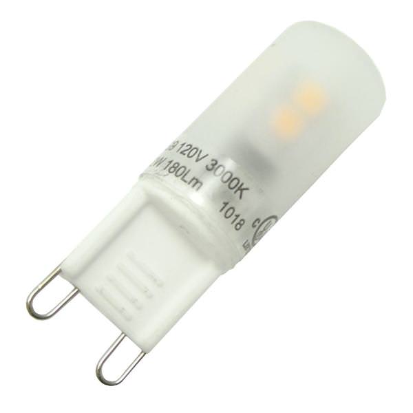 2 watt 120 volt JCD T6 Bi-Pin Base 3000K Natural White Dimmable LED