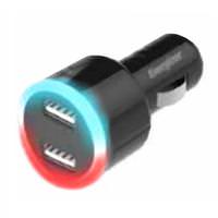 Energizer 3.4 Amp Output Black Universal Dual USB Car Charger