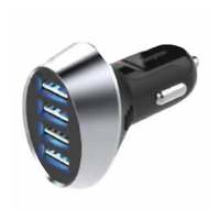 Energizer 6.8 Amp Output Black Universal 4 USB Ports Car Charger