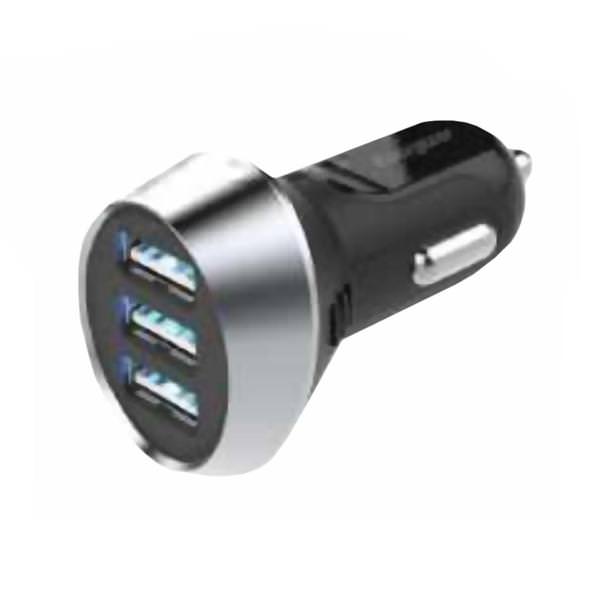5.8 Amp Output Black Universal 3 USB Ports Car Charger