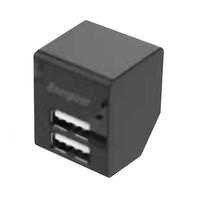 Energizer 2.4 Amp Dual USB Black Plug-In Outlet Adapter