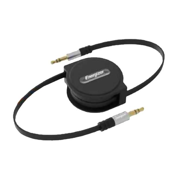 3' Braided Cord Black 3.5mm Auxiliary Audio Cable