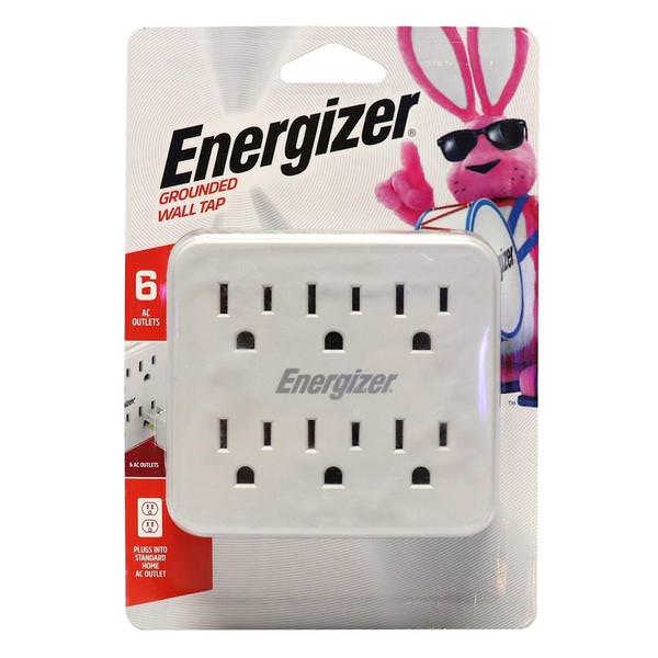 6-Outlet Grounded Plug-In Outlet Adapter