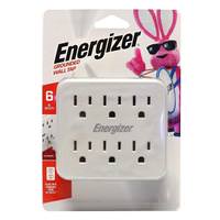 Energizer 6-Outlet Grounded Plug-In Outlet Adapter