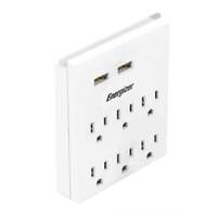 Energizer 6-Outlet Grounded Plug-In Outlet Adapter